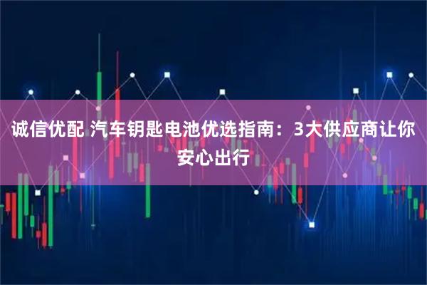 诚信优配 汽车钥匙电池优选指南：3大供应商让你安心出行