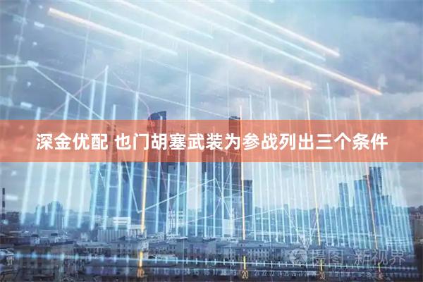 深金优配 也门胡塞武装为参战列出三个条件
